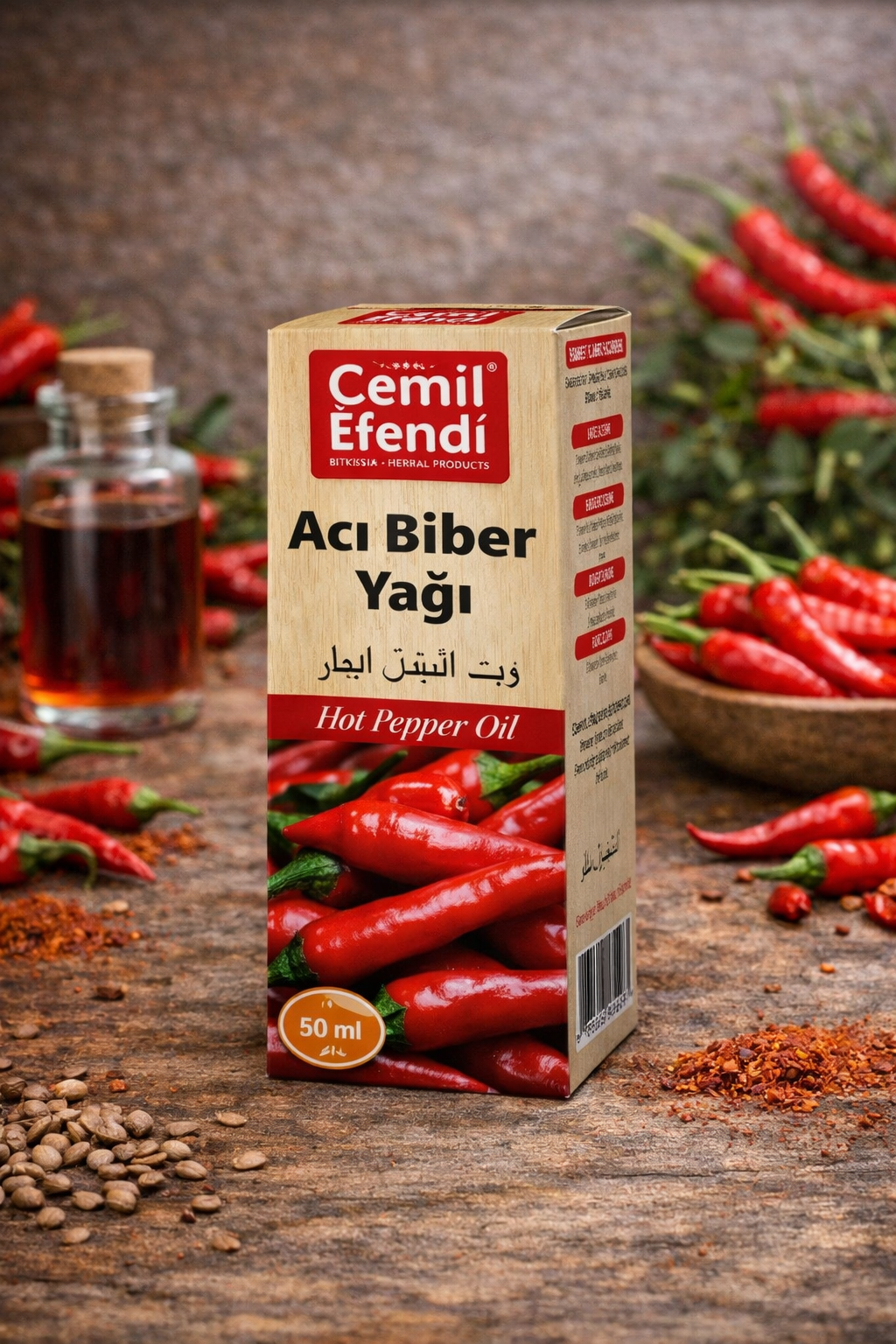 Kırmızı Acı Biber Yağı 50ml